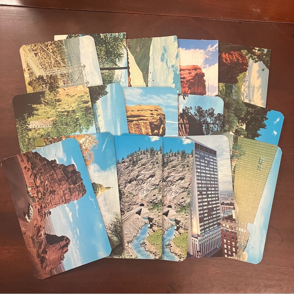 Lot of 16 Vintage Colorado, USA American Postcards Scrapbook Crafts